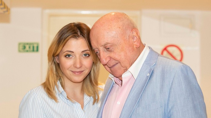 Na snímke Anička Slováčková so svojim otcom Felixom Slováčkom.