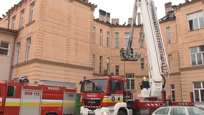 Strecha Univerzity Pavla Jozefa Šafárika v Košiciah opäť horela
