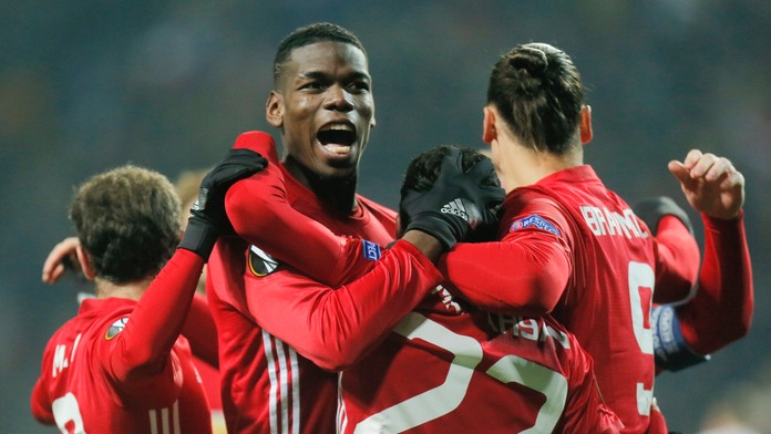 Radosť hráčov Manchestru United 