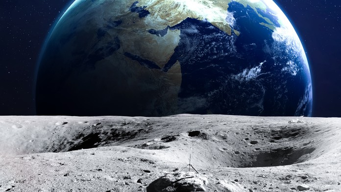 Pohľad z Mesiaca.