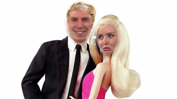 Kvetka a Dodo ako Barbie a Ken