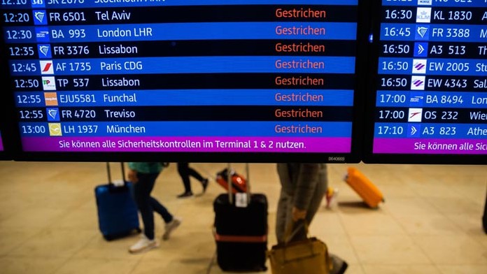 Varovný štrajk na berlínskom letisku.