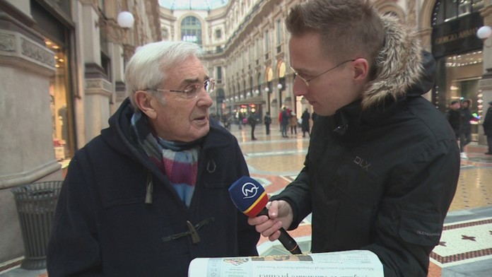 Reportér Michal Kovačič v Miláne zisťova, či ľudia vedia o vražde novinára na Slovensku.