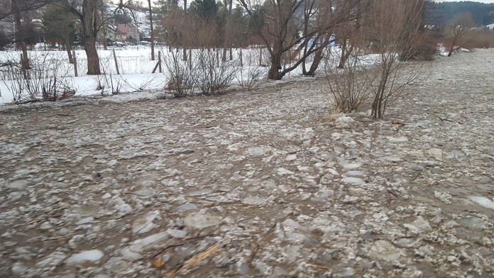 Sean Monahan z Calgary v dueli proti Caroline.