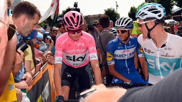 Chris Froome na štarte 20. etapy Tour de France.