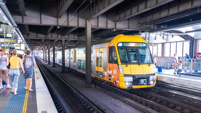 vlaková stanica v Austrálii 