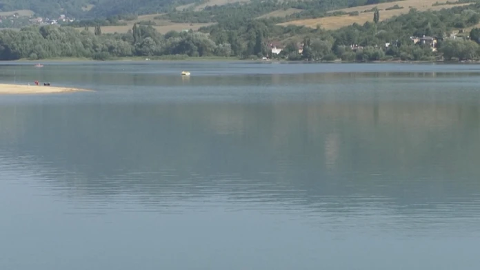 Priehrada v Nitrianskom Rudne.