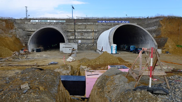 Výstavba I. etapy severného obchvatu Prešova.