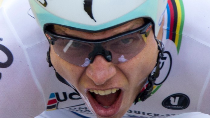 Nemec Tony Martin z tímu Omega Pharma Quikstep v časovke TdF