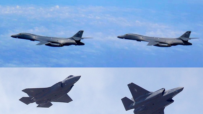 Nad Južnou Kóreou preleteli americké stíhačky a bombardéry
