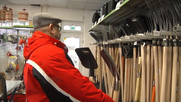 Predajňa s náradím.