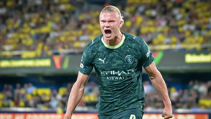 Erling Haaland oslavuje gól