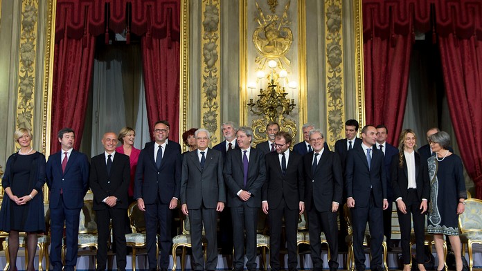 Nová talianska vláda premiéra Paola Gentiloniho.