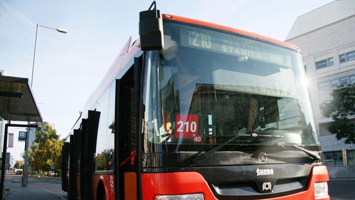 Trolejbus v Bratislave.