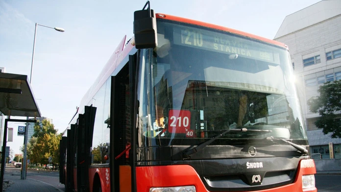 Trolejbus v Bratislave.