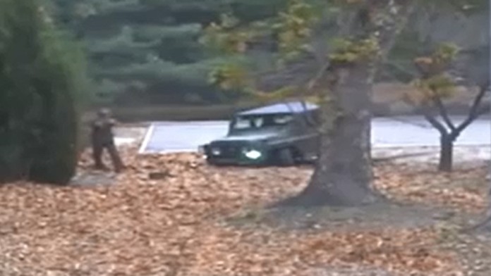 Zverejnili video z úteku severokórejského vojaka.