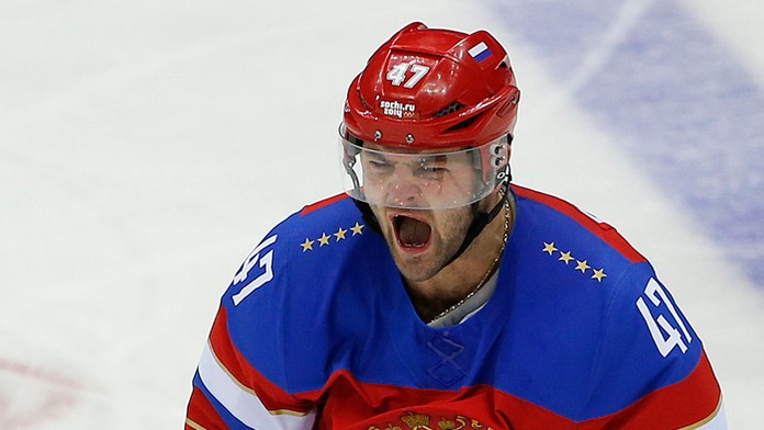 Ruský hokejista Alexander Radulov na archívnej snímke.