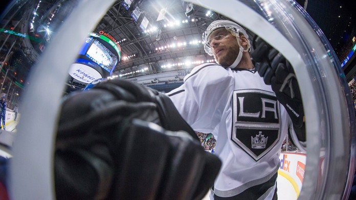 Na snímke slovenský útočník LA Kings Marián Gáborík v zápase hokejovej NHL Vancouver Canucks - Los Angeles Kings.