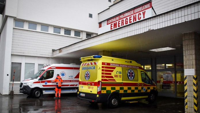 Urgentný príjem v nemocnici v Ružinove.