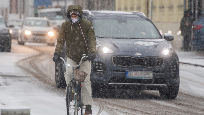 Prvý sneh v Bratislave 