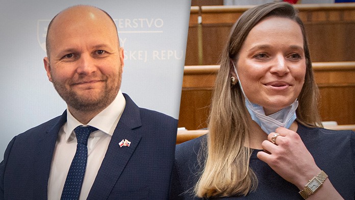 Jaroslav Naď a Romana Tabák 