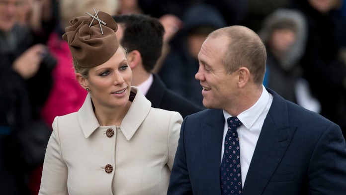 Na archívnej snímke z roku 2012 Zara Tindallová so svojim manželom Mikeom Tindallom.