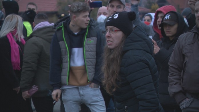 Protest v Miloslavove.