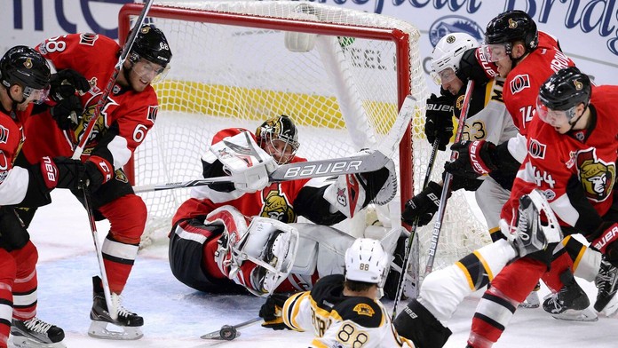 Boston podľahol v Ottawe 2:4.