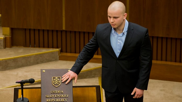 Poslanec ĽS NS Milan Mazurek.