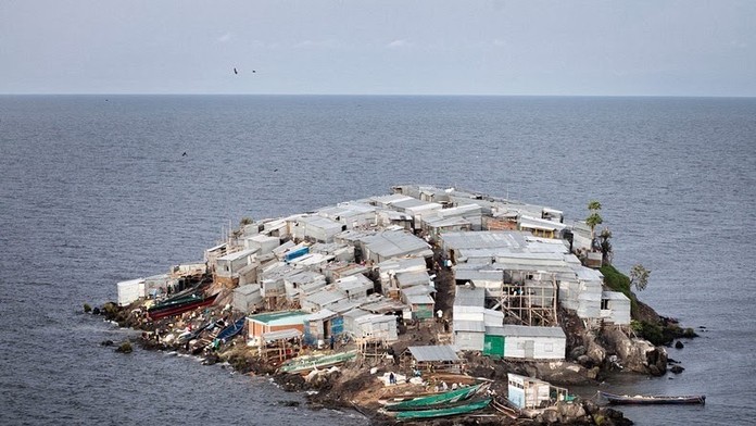 Africký ostrov Migingo