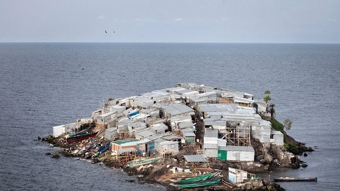 Africký ostrov Migingo