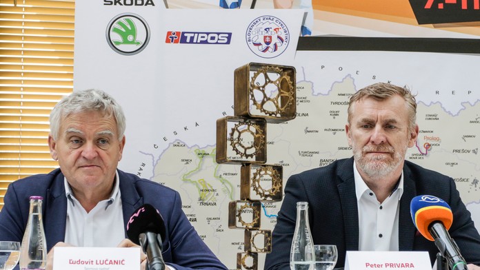 Tlačová konferencia k 61. ročníku medzinárodných etapových cyklistických pretekov Okolo Slovenska.