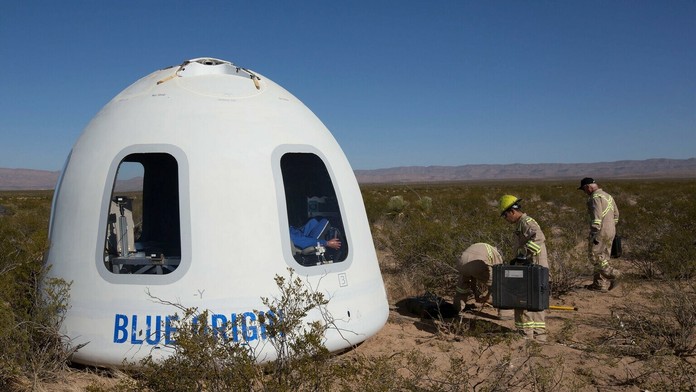 Kozmická kapsula spoločnosti Blue Origin.