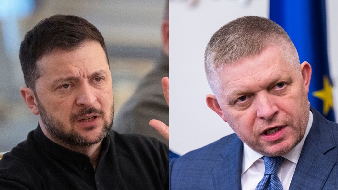 Volodymyr Zelenskyj a Robert Fico