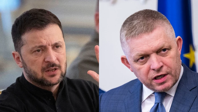 Volodymyr Zelenskyj a Robert Fico