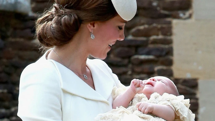 Kate Middleton s princeznou Charlotte.