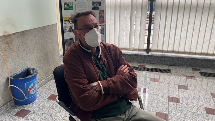 Dobroslav Trnka na poliajnom prezídiu.