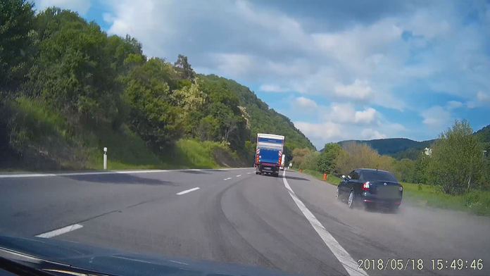 Arogantný vodič na videu