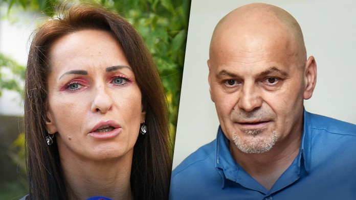 Na archívnej snímke Gabriela Bartošová a Miloš Kaštan.