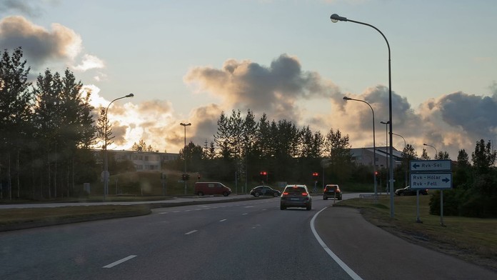 Cesta v Reykjavíku. Ilustračná snímka. 