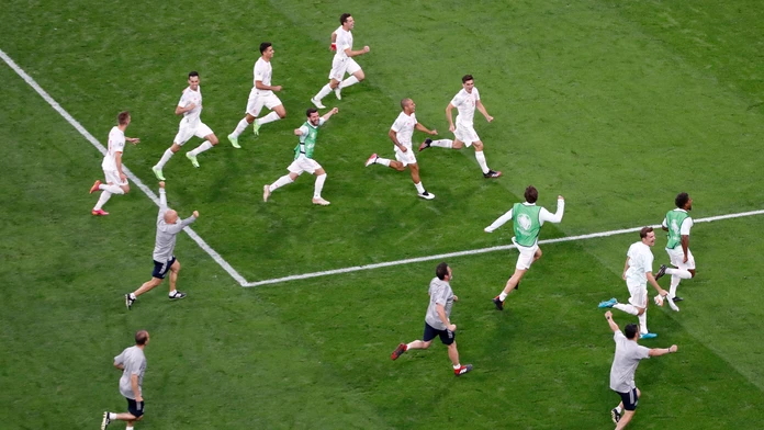 Španieli oslavujú postup do semifinále ME 2020