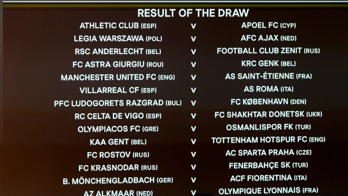 Žreb Európskej ligy UEFA