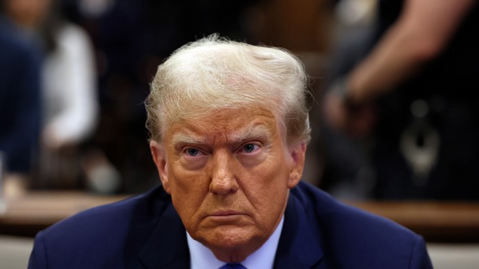 Donald Trump na súde.