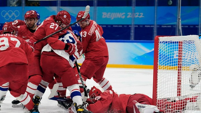 Zo zápasu Rusko-Česko.