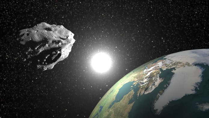 Zem a asteroid.