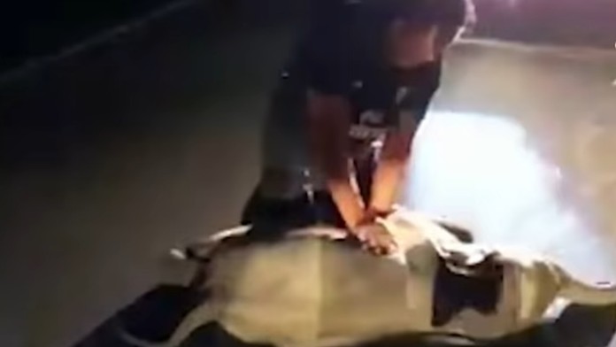 Ohnivá guľa nad Čínou.