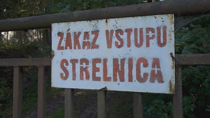 Záber zo strelnice.
