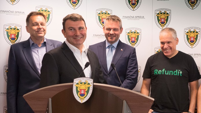 Z tlačovej konferencie o novej digitálnej aplikácii.