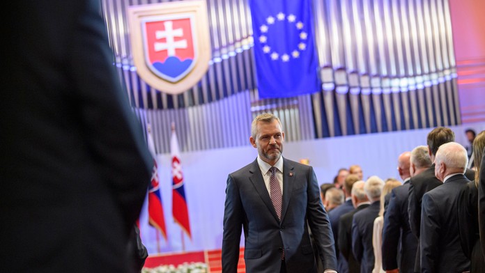 Peter Pellegrini počas inaugurácie.