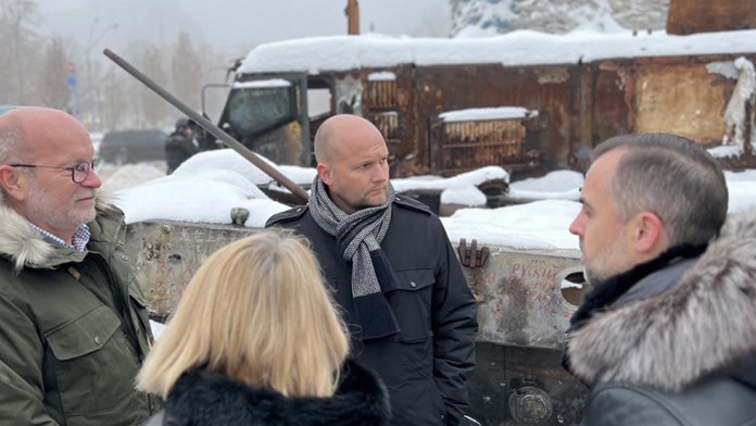 Slovenskí ministri na návšteve v Kyjeve.